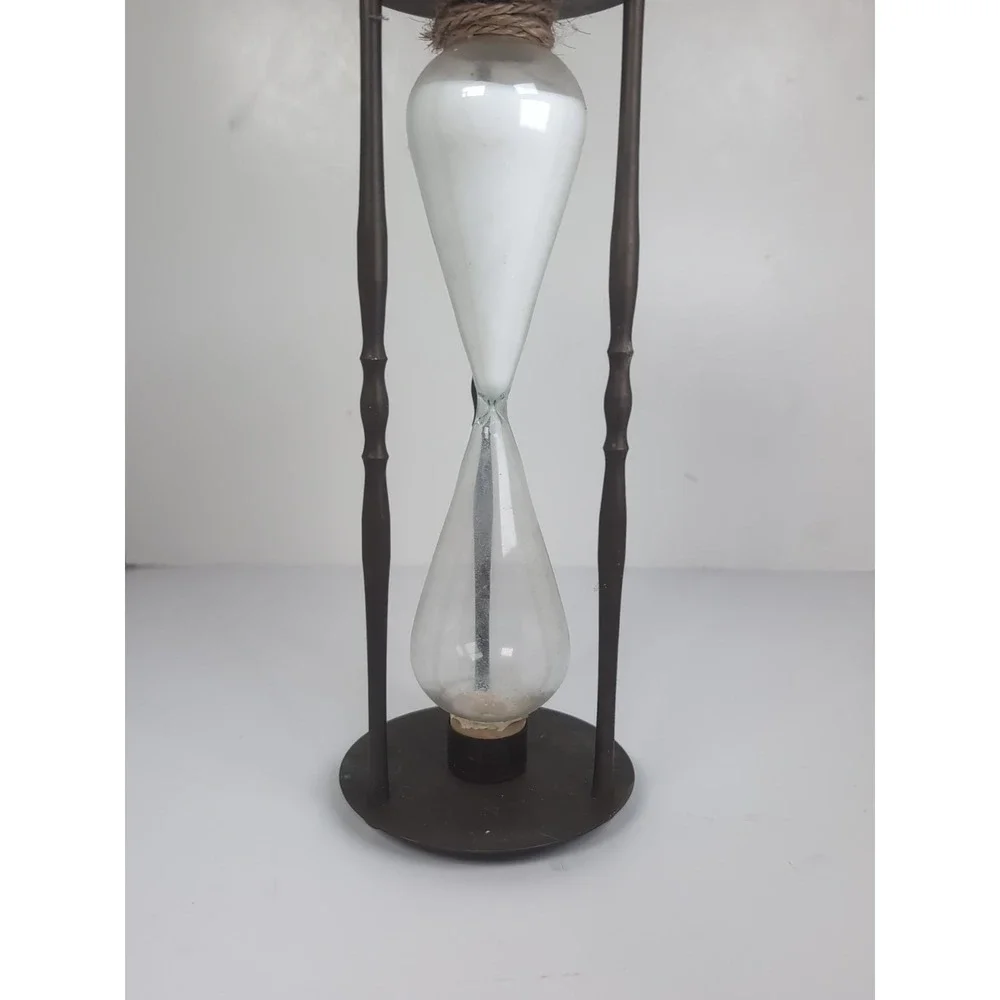 Vintage Brass Hourglass Leonard Towle 10 1/2